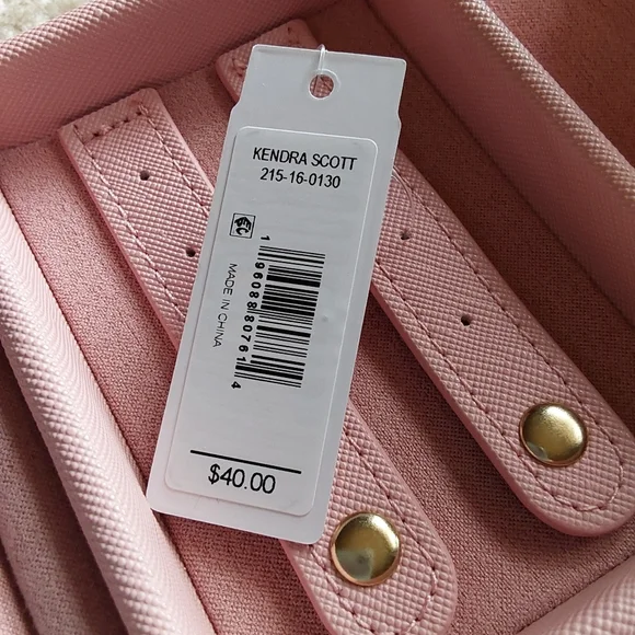 🌺 NWT Kendra Scott Blush Pink Jewelry Travel Case - Picture 7 of 10